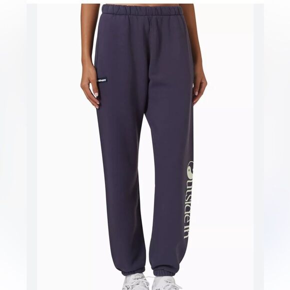 MADHAPPY Outdoors Printed Sweatpants in Nocturnal Cotton-fleece XS NEW - Picture 1 of 7